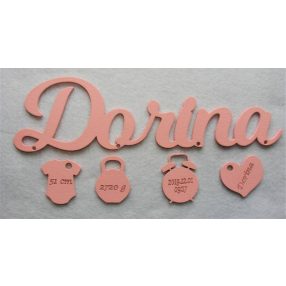 Baba névtábla 30x10cm