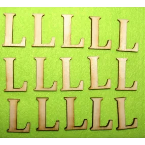 Natúr fa betűk Book Antiqua L	15db/csomag	3cm magasság
