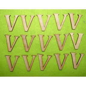 Natúr fa betűk Book Antiqua V	15db/csomag	3cm 