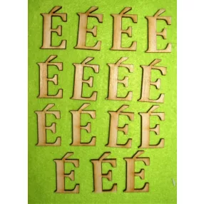 Natúr fa 3cm  É betű 	15db/csomag	 3 cm magasság