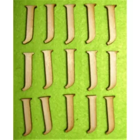 Natúr fa 3cm   J betű 	15db/csomag	 3 cm magasság