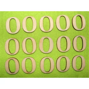 Natúr fa 3cm O betű	15db/csomag	3cm 