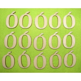 Natúr fa 3cm Ó betű	15db/csomag	3cm 