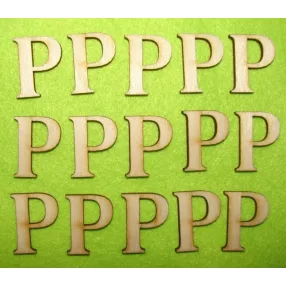 Natúr fa 3cm P betű	 15db/csomag	3cm 