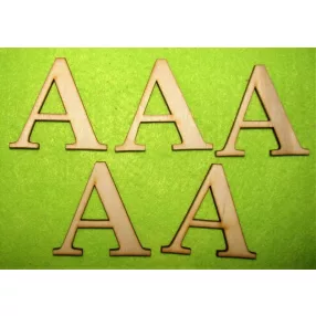  Natúr   fa A   betű 5db/csomag	5cm  