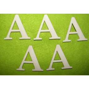  Fehér    fa  A betű 5db/csomag	5cm  