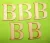 Natúr fa  B betű 5db/csomag	5cm  