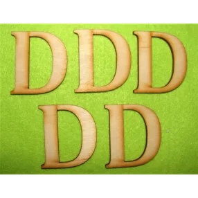  Natúr fa  D betű 5db/csomag	5cm  