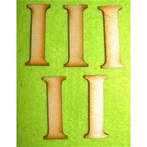 Natúr  fa  I betű 5db/csomag	5cm 