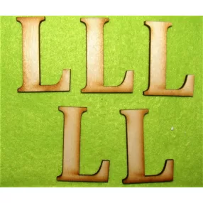 Natúr  fa  L betű 5db/csomag	5cm 