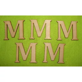 Natúr fa betű M 5db/csomag	5cm 