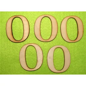  Natúr     fa O betű 5db/csomag	5cm  
