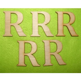  Natúr fa R betű 5db/csomag	5cm  