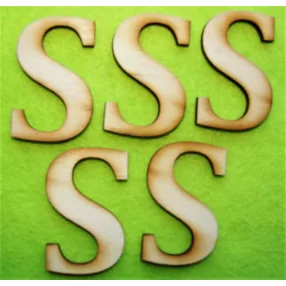  Natúr fa betű  S	5db/csomag	5cm 