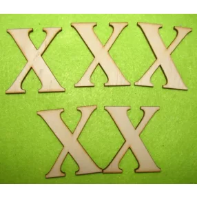  Natúr fa betű  X	5db/csomag	5cm 