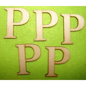 Natúr fa betű  P	5db/csomag	5cm 	