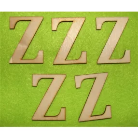  Natúr fa betű  Z	5db/csomag	5cm 
