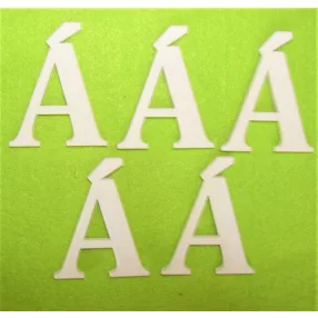 Fehér fa 5cm   Á betű	5db/csomag	5 cm 