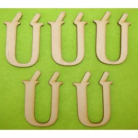 Natúr fa 5cm   Ü betű	5db/csomag	5 cm 