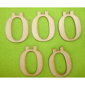 Natúr fa 5cm   Ö betű	5db/csomag	5 cm