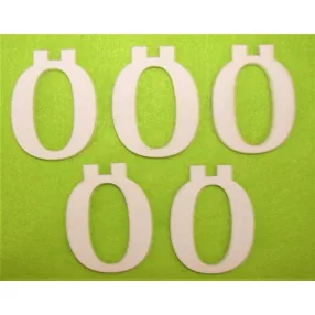 Fehér fa 5cm   Ö betű	5db/csomag	5 cm 