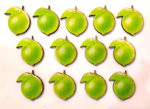 Nyomtatott fa alapú HDF(nem tömörfa) Lime	13db/csomag	4x3,5cm 