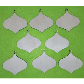   Natúr fa karácsonyfadísz búgócsiga	8db/csomag	9,5x9,5cm 