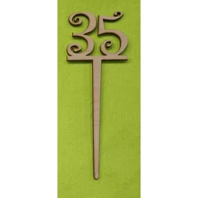   Natúr fa beszuros vidám számok	1 db/csomag	18x6,5cm vastagság 3mm