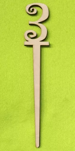 Natúr fa beszuros vidám számok	1 db/csomag	18x3cm vastagság 3mm