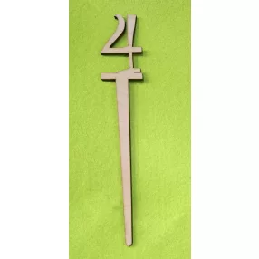   Natúr fa beszuros vidám számok	1 db/csomag	18x3cm vastagság 3mm