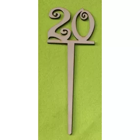   Natúr fa beszuros vidám számok	1 db/csomag	18x6,5cm vastagság 3mm