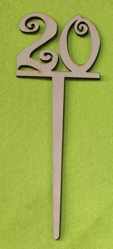 Natúr fa beszuros vidám számok	1 db/csomag	18x6,5cm vastagság 3mm