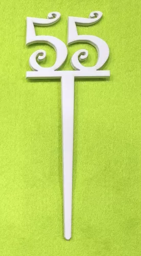  Fehér  fa beszuros vidám számok	1 db/csomag	18x6,5cm vastagság 3mm