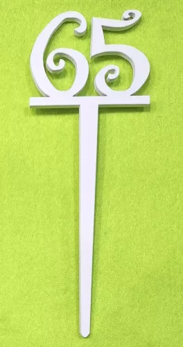 Fehér  fa beszuros vidám számok	1 db/csomag	18x6,5cm vastagság 3mm