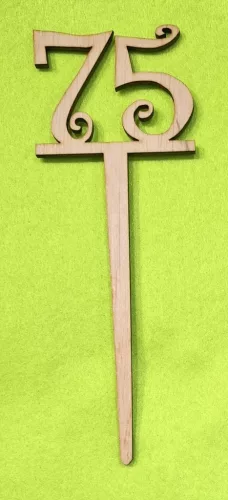 Natúr fa beszuros vidám számok	1 db/csomag	18x6,5cm vastagság 3mm