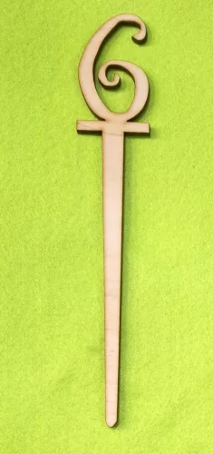 Natúr fa beszuros vidám számok	1 db/csomag	18x3cm vastagság 3mm