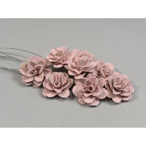 Akácia virág 6cm falfestékes rózsaszín 8db/csomag