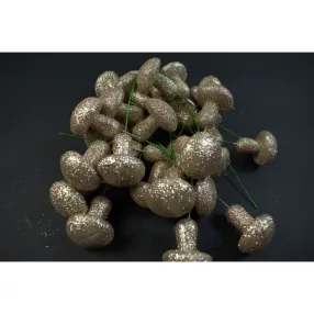 Betűző gomba 3cm pezsgő&glitter 40db/cs