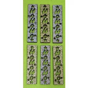   Arany és ezüst  színü ,Nyír rétegelt lemeznatúr ,Natúr,nyír rétegelt lemez HoHoHo 6db/csomag 2x8cm