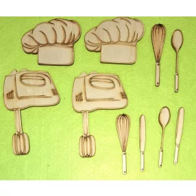   Natúr fa Cukrász  szett	2szett	Sapka 7x5 cm Kézi habverő 1,7x7cm gépi habverő 7x10cm vastagság 3 mm		