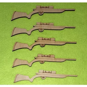   Natúr fa Vadász  puska	5db/csomag	14,5x3,7cm vastagság 3mm