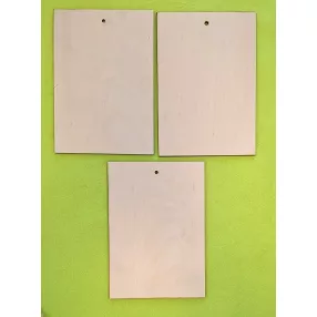   Natúr fa téglalap lyukkal 	3db/csomag	14x20cm vastagság 3mm