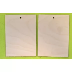   Natúr fa téglalap lyukkal 	2db/csomag	11x15cm vastagság 3mm