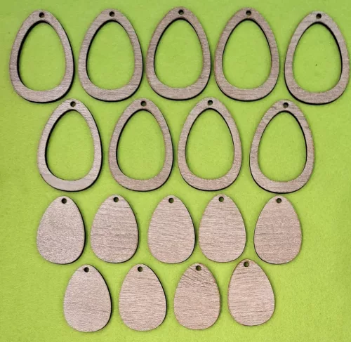 Sonoma mintás tojás szett 	9szett/csomag	6x4 cm +4,5x3cm  ,vastagság 2,5 mm	