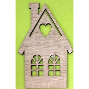 Barna nagy  házikó 		8x12 cm vastagság 2,5 mm