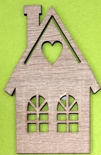 Barna nagy  házikó 		8x12 cm vastagság 2,5 mm