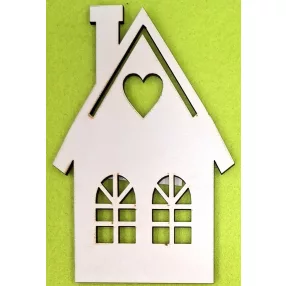 Fehér  nagy  házikó 	1db	8x12 cm vastagság 2,5 mm