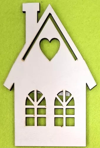 Fehér  nagy  házikó 	1db	8x12 cm vastagság 2,5 mm