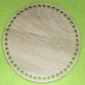   Hdf Sonoma mintás ,fa alapú HDF(nem tömörfa) 10cm  Kerek Horgolható alap  7,5mm lyukkal	1db	21,5x21,5m vastagság 2,5mm