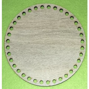   Hdf Sonoma mintás ,fa alapú HDF(nem tömörfa) 10cm  Kerek Horgolható alap   6 mm lyukkal	1db	16cm vastagság 2,5mm
